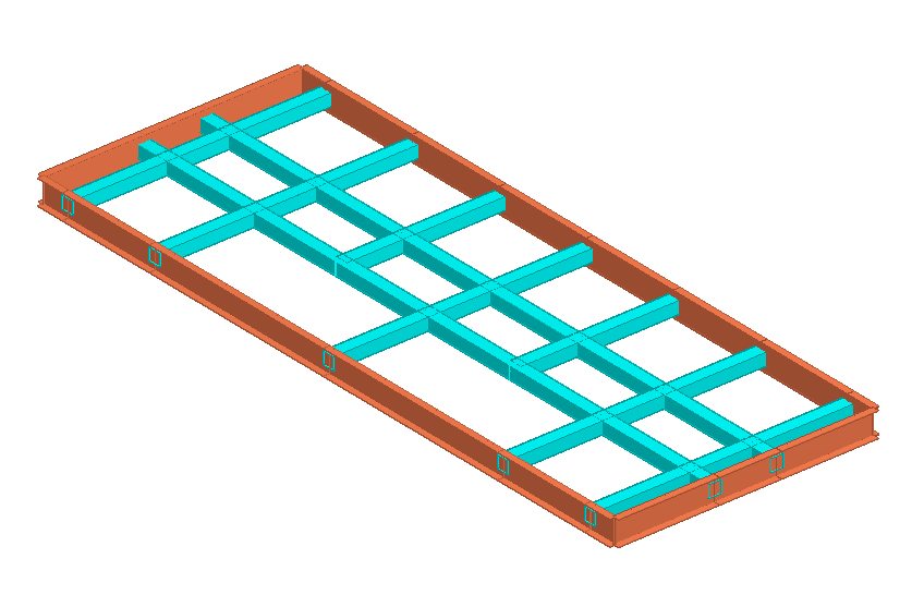 Structural support frame model